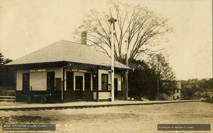 Postcard: New Station, South Lyndeboro, New Hampshire